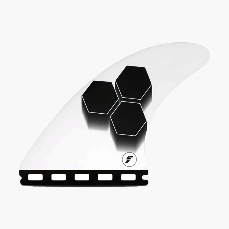 Futures FAM2 Honeycomb Tri Fin Set Black/White-1